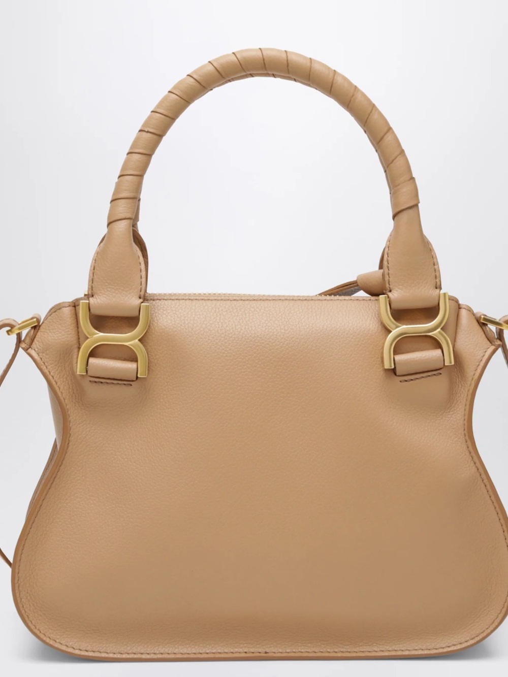 Chloe mini Marcie bag. Leather Satchel with Gold Hardware - Picture 4 of 16